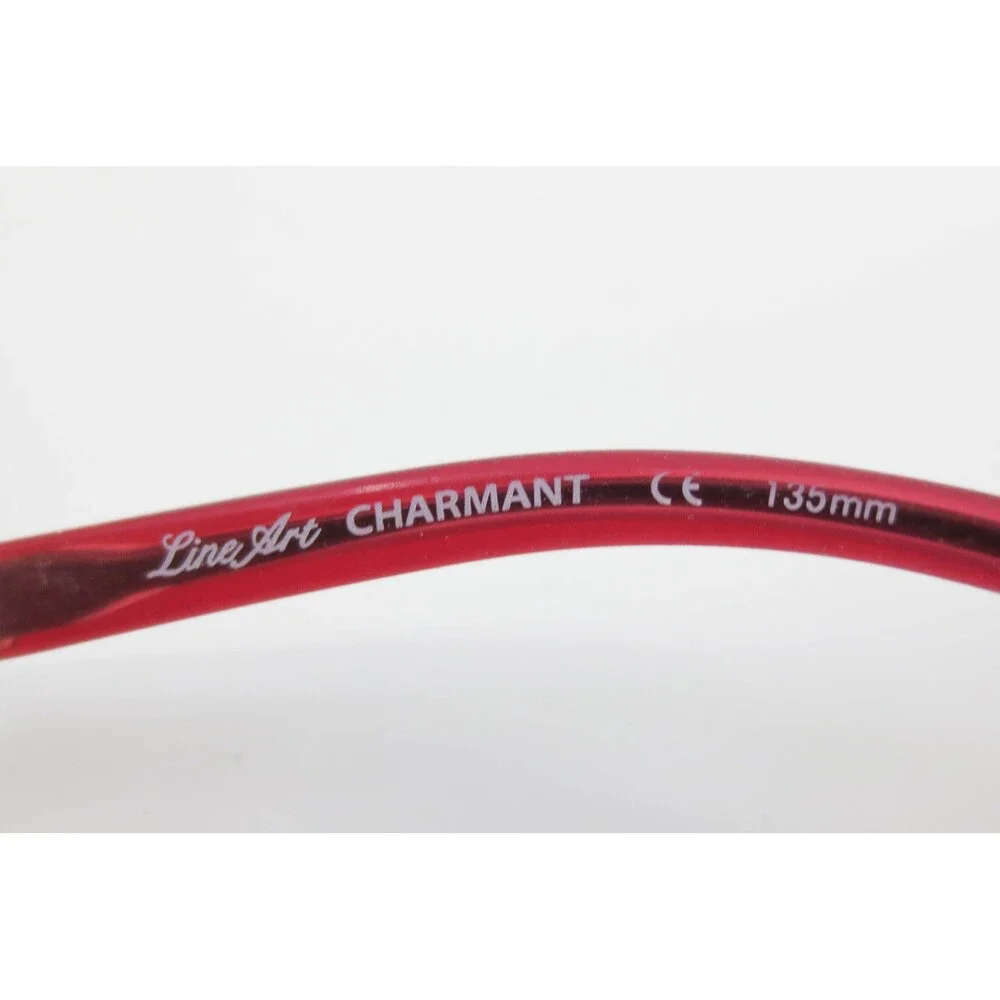 Line Art Charmant XL2137 Excellence Titan Rimless Eyeglasses Burgundy 51-17-135